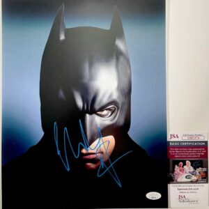 Christian Bale Signed Batman Begins 11x14 Photo D Autograph Dark Knight JSA COA