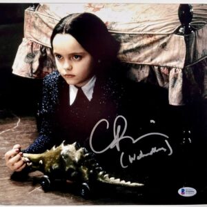 Christina Ricci Signed The Addams Family Wednesday 11x14 Photo Autograph BAS COA