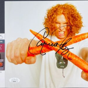 Comedian Carrot Top Signed 8x10 Photo A Authentic Autograph JSA COA