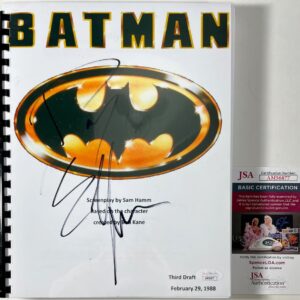 Danny Elfman Signed Batman Complete Movie Script Autograph JSA COA