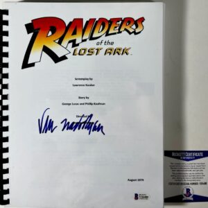 Deborah Nadoolman Landis Signed Raiders Of The Lost Ark Script BAS COA