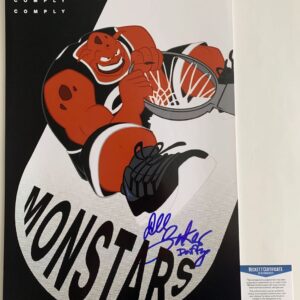 Dee Bradley Baker Signed Space Jam Monstars 12x18 Poster Autograph BAS COA