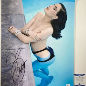 Dita Von Teese Signed 16x20 Photo F Autograph Playboy Model Burlesque BAS COA