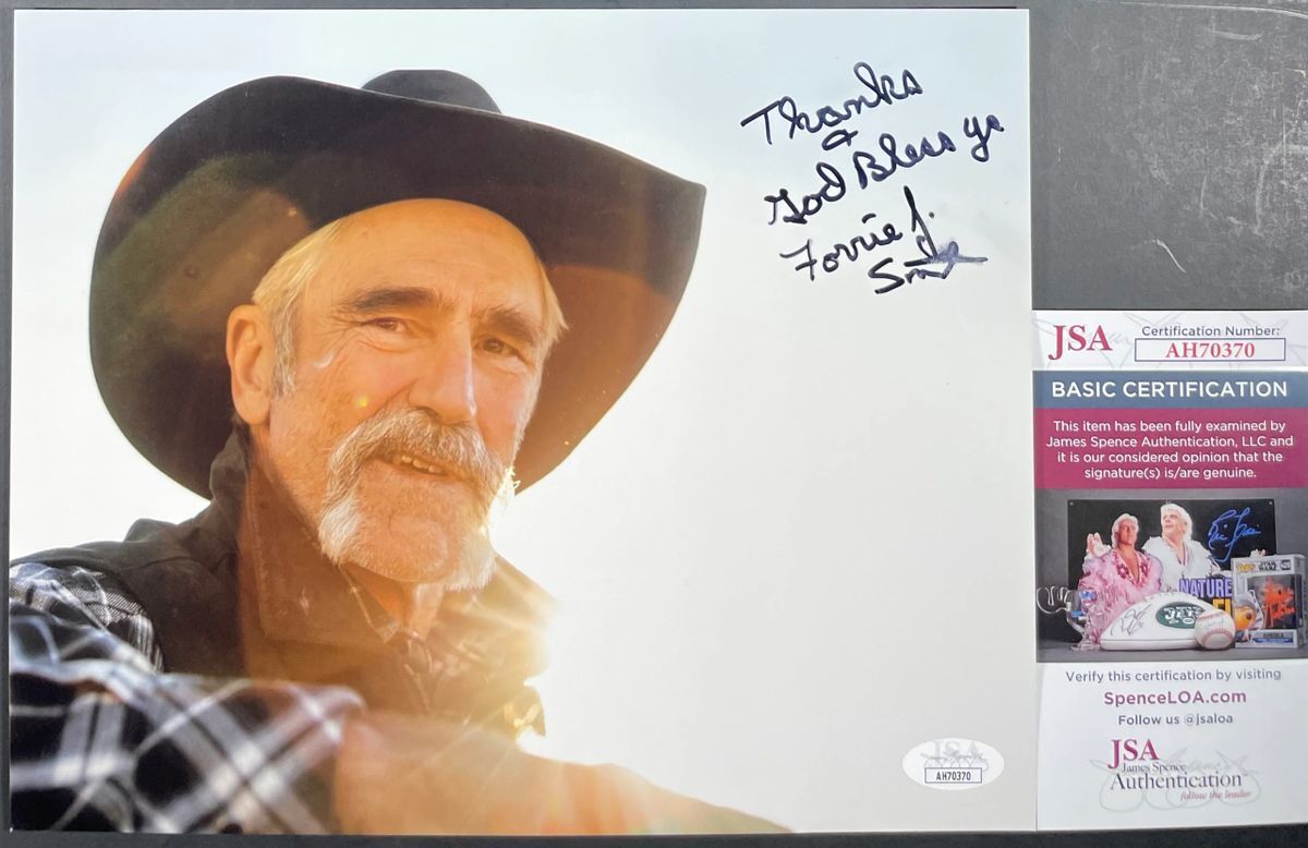 Forrie J. Smith Signed Yellowstone 8x10 Photo F Autograph Lloyd JSA COA
