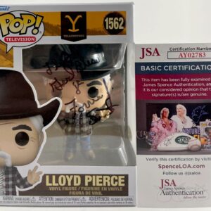 Forrie J Smith Signed Yellowstone Lloyd Pierce Funko POP! 1562 Autograph JSA COA