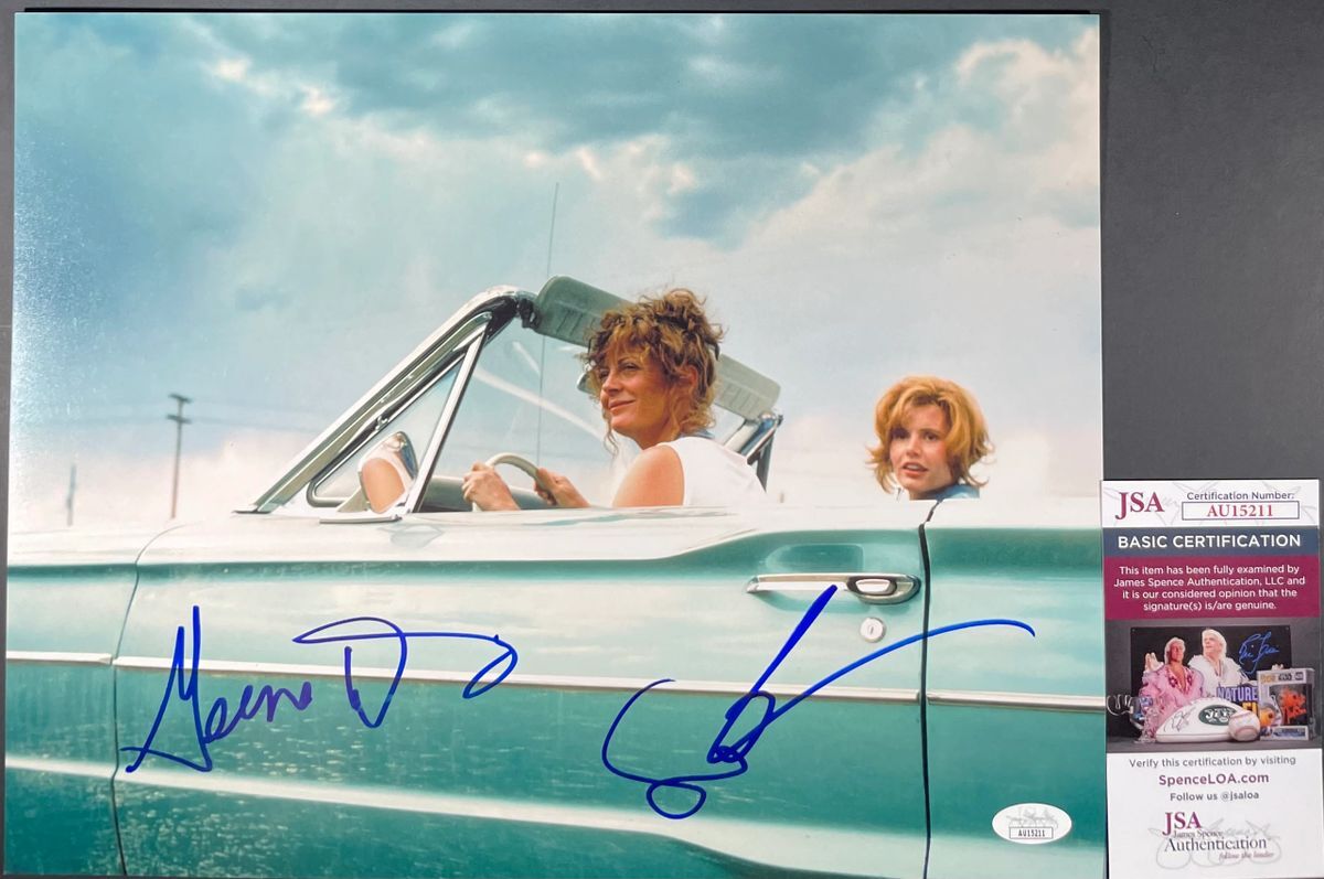 Geena Davis & Susan Sarandon Signed Thelma & Louise 11x14 Photo JSA COA