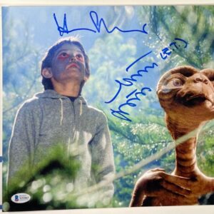 Henry Thomas & Matthew DeMeritt Signed E.T. 11x14 Photo C Autograph JSA COA