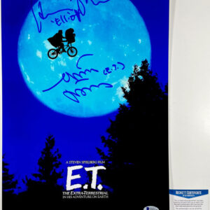Henry Thomas & Matthew DeMeritt Signed E.T. 11x17 Poster F Autograph BAS COA