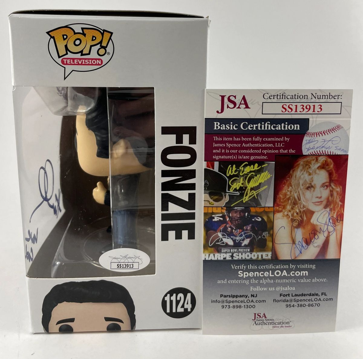 Henry Winkler Signed Happy Days Fonzie Funko POP #1124 Autograph JSA COA - Image 2