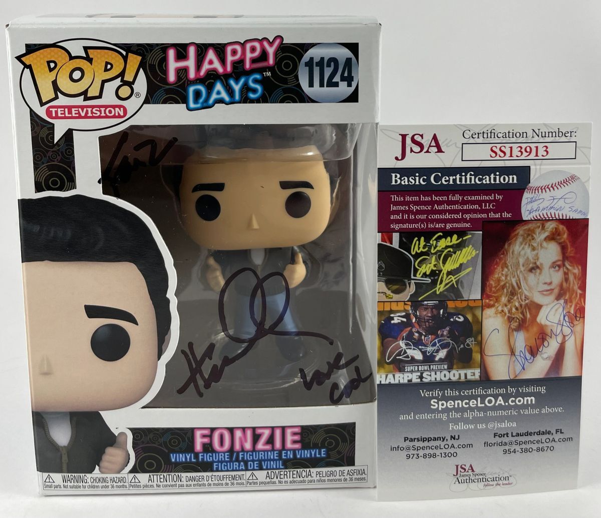Henry Winkler Signed Happy Days Fonzie Funko POP #1124 Autograph JSA COA