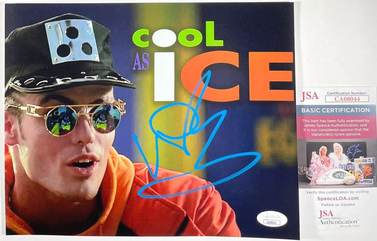 Hip Hop Artist Vanilla Ice Signed Cool As Ice 8x10 Photo C Autograph Rap JSA COA