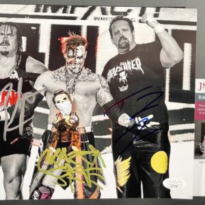 IMPACT Wrestling Crazzy Steve Rhino Tommy Dreamer Signed 8x10 Photo JSA COA