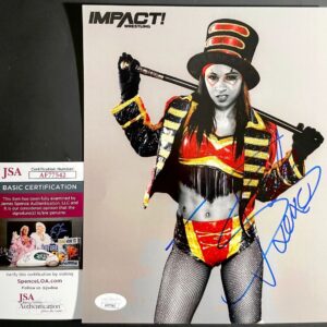 IMPACT Wrestling Knockout Tasha Steelz Signed Spotlight 8x10 Photo B JSA COA