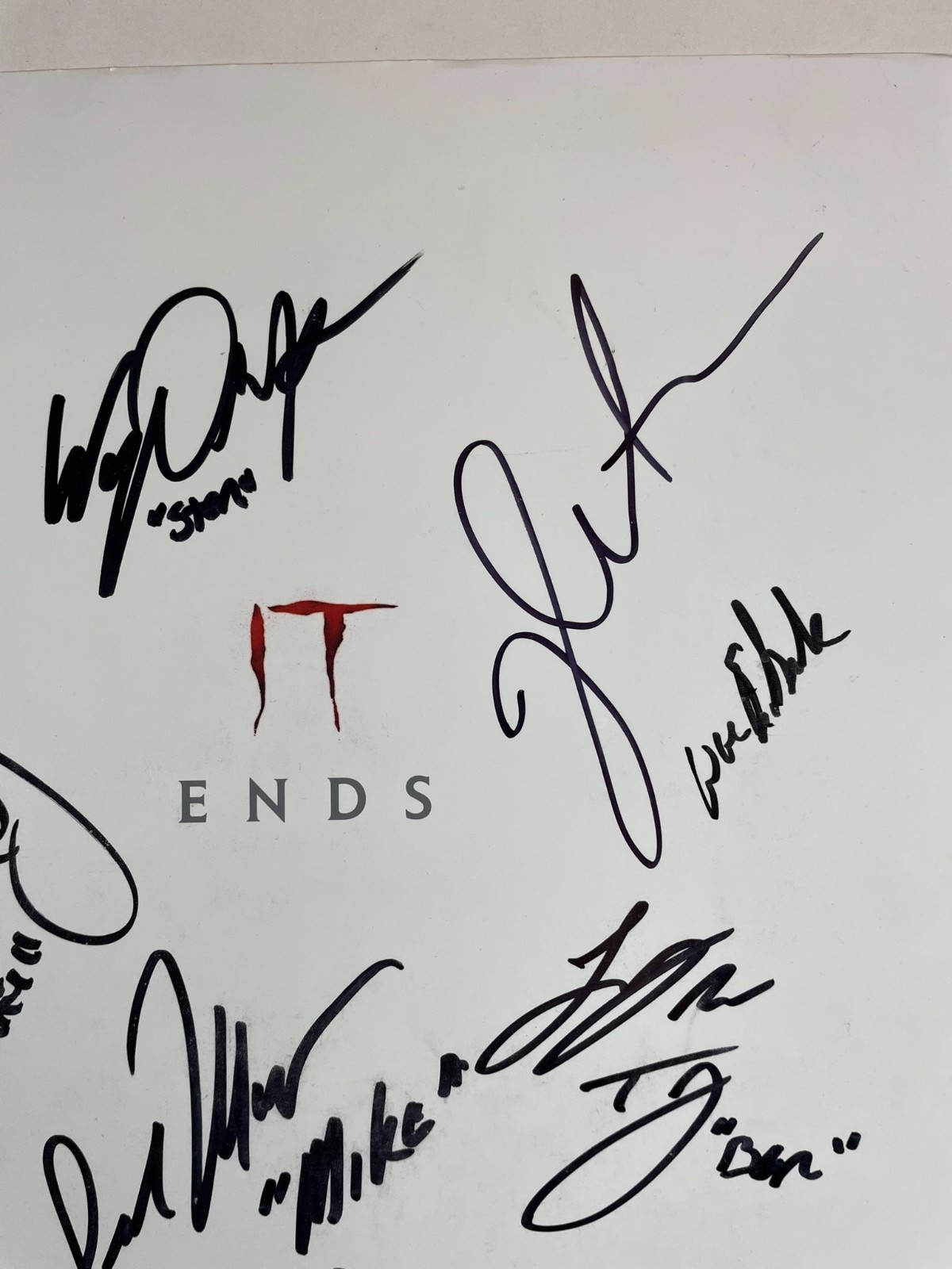 IT Chapter Two Cast Signed By 12 11x17 Movie Poster Chastain Ransone Beckett LOA - Image 5