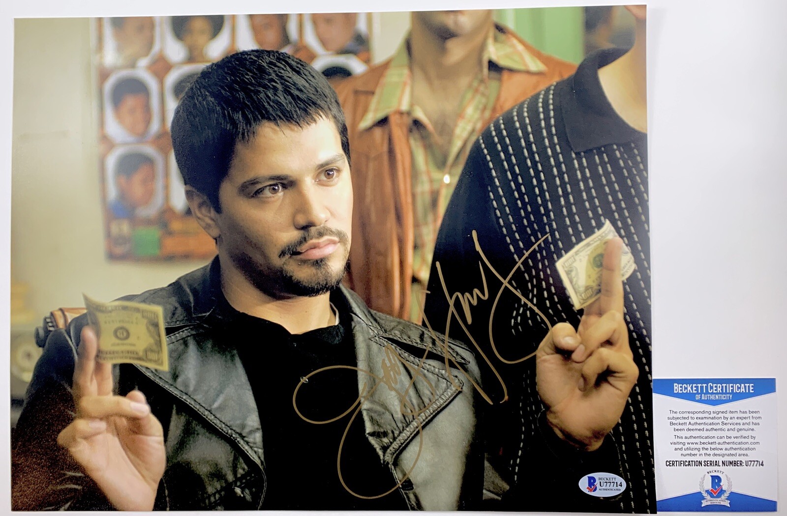 Jay Hernandez Signed Suicide Squad 11x14 Photo Autograph Chato Beckett BAS COA