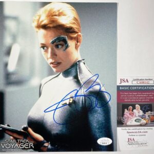 Jeri Ryan Signed Star Trek Voyager 8x10 Photo D Autograph Seven Of Nine JSA COA