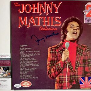 Johnny Mathis Signed The Johnny Mathis Collection Vinyl Record 2LP JSA COA
