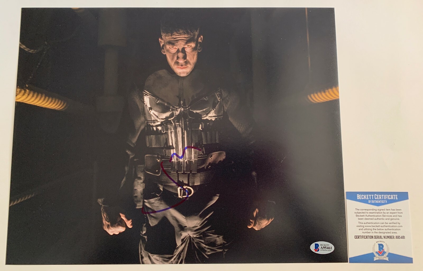 Jon Bernthal Signed Marvel Punisher 11x14 Photo Autograph Frank Castle BAS COA