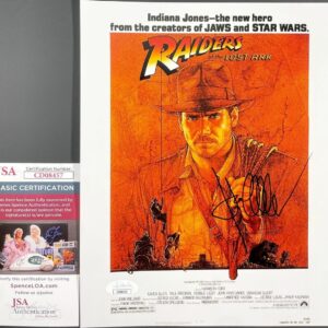 Karen Allen Signed Raiders Of The Lost Ark 8x10 Movie Poster B Autograph JSA COA