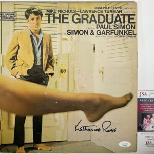Katharine Ross Signed The Graduate Soundtrack Vinyl Record Autograph JSA COA