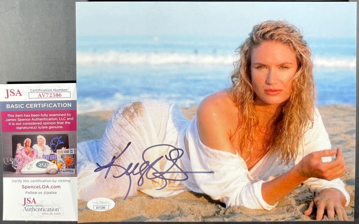 Kelly Lynch Signed 8x10 Photo Autograph Sexy Model Actress JSA COA