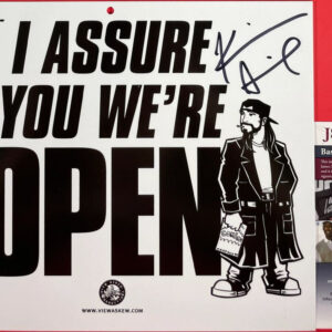 Kevin Smith & Jason Mewes Signed Clerks Jay & Silent Bob Open Sign JSA COA