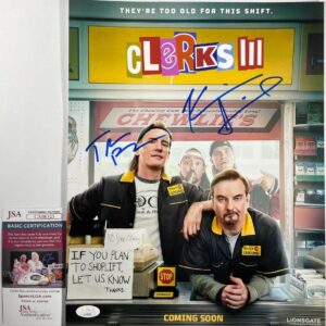 Kevin Smith & Trevor Fehrman Signed Clerks III 11x14 Movie Poster A JSA COA