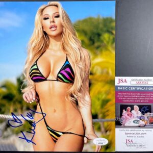 Kindly Myers Signed 8x10 Photo H Autograph Playboy Maxim Model JSA COA