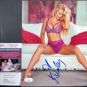 Kindly Myers Signed 8x10 Photo L Autograph Playboy Maxim Model JSA COA