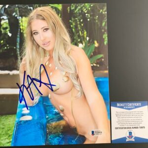 Kristin Daniells Danielle Signed 8x10 Photo Autograph Sexy Maxim Model BAS COA