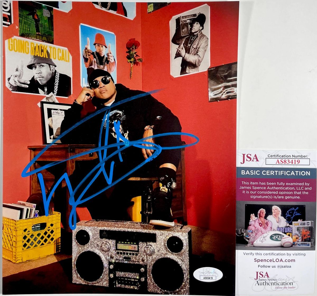 LL Cool J Signed 8x10 Photo L Autograph Hip Hop Rap Artist JSA COA