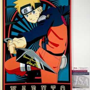 Maile Flanagan Signed Naruto Shippuden 11x17 Photo A Autograph JSA COA