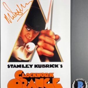 Malcolm McDowell Signed A Clockwork Orange 11x17 Movie Poster Autograph BAS COA