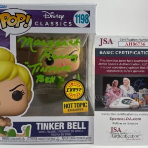 Margaret Kerry Signed Disney Peter Pan Tinker Bell Chase Funko POP Vinyl JSA COA