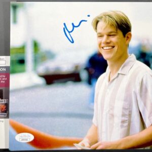 Matt Damon Signed Good Will Hunting "Will" 8x10 Photo C Autograph JSA COA