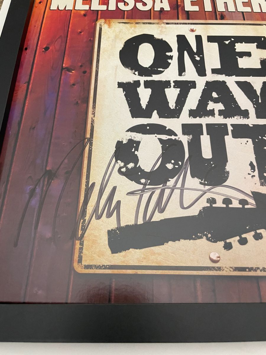 Melissa Etheridge Signed Framed One Way Out Vinyl Record Display Album JSA COA - Image 3