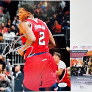NBA Joe Johnson Signed Atlanta Hawks 8x10 Photo A Autograph JSA COA