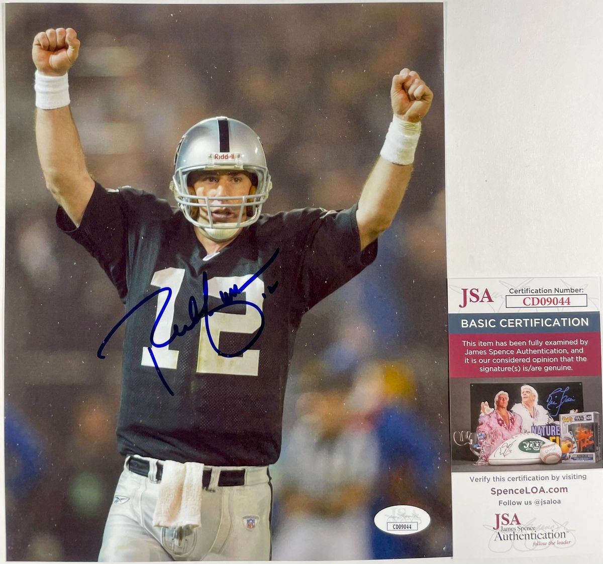 NFL Oakland Raiders QB Rich Gannon Signed 8x10 Photo A Autograph JSA COA