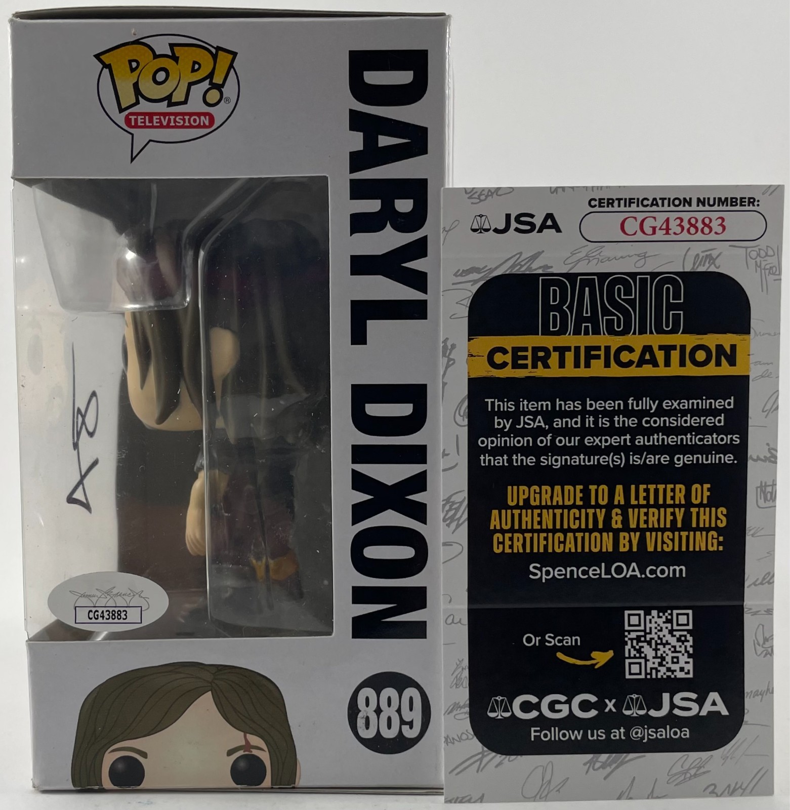 Norman Reedus Signed The Walking Dead Daryl Dixon Funko POP! Autograph JSA COA - Image 2