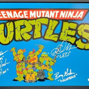 Original 4 Teenage Mutant Ninja Turtles Cast Signed 11x17 Poster D TMNT JSA COA
