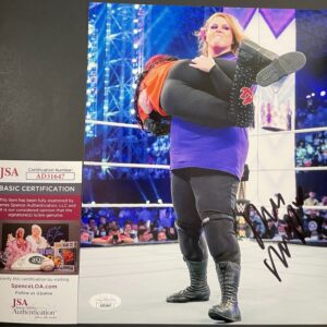 Piper Niven Signed WWE Crown Jewel Doudrop 8x10 Photo Autograph Viper JSA COA