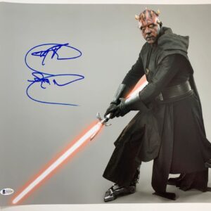 Ray Park Signed Solo A Star Wars Story Darth Maul 16x20 Photo Autograph BAS COA