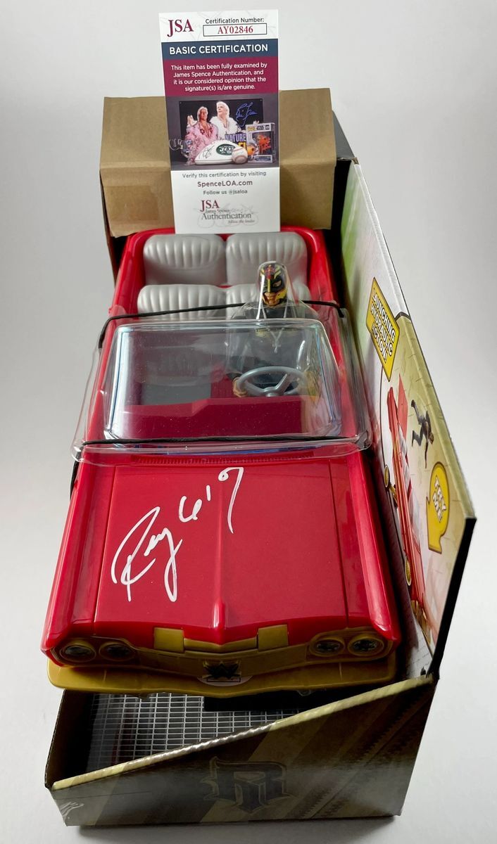 Rey Mysterio Signed WWE Mattel Lucha Low Rider Figure Set B Autograph JSA COA