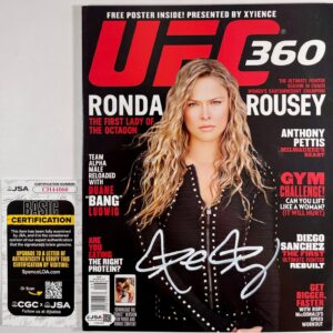 Ronda Rousey Signed UFC 360 Magazine Aug/Sept 2013 Authentic Autograph JSA COA