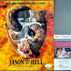 Sean S Cunningham Signed Jason Goes To Hell 8x10 Mini Poster Photo JSA COA