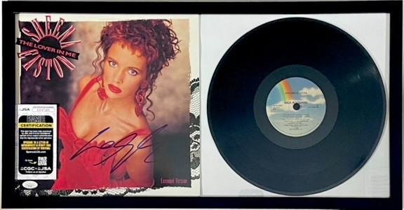 Sheena Easton Signed The Lover In Me Vinyl LP Framed Record Display Pop JSA COA - Image 2