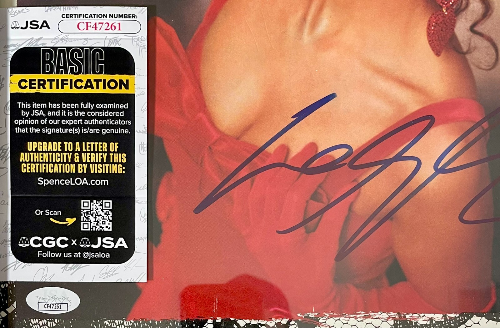 Sheena Easton Signed The Lover In Me Vinyl LP Framed Record Display Pop JSA COA - Image 4