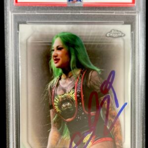 Shotzi Blackheart Signed 2021 Topps Chrome WWE Trading Card #96 PSA DNA Slabbed