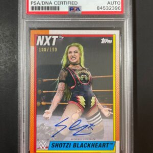 Shotzi Blackheart Signed 2021 Topps Heritage WWE Autograph Card PSA DNA Slabbed