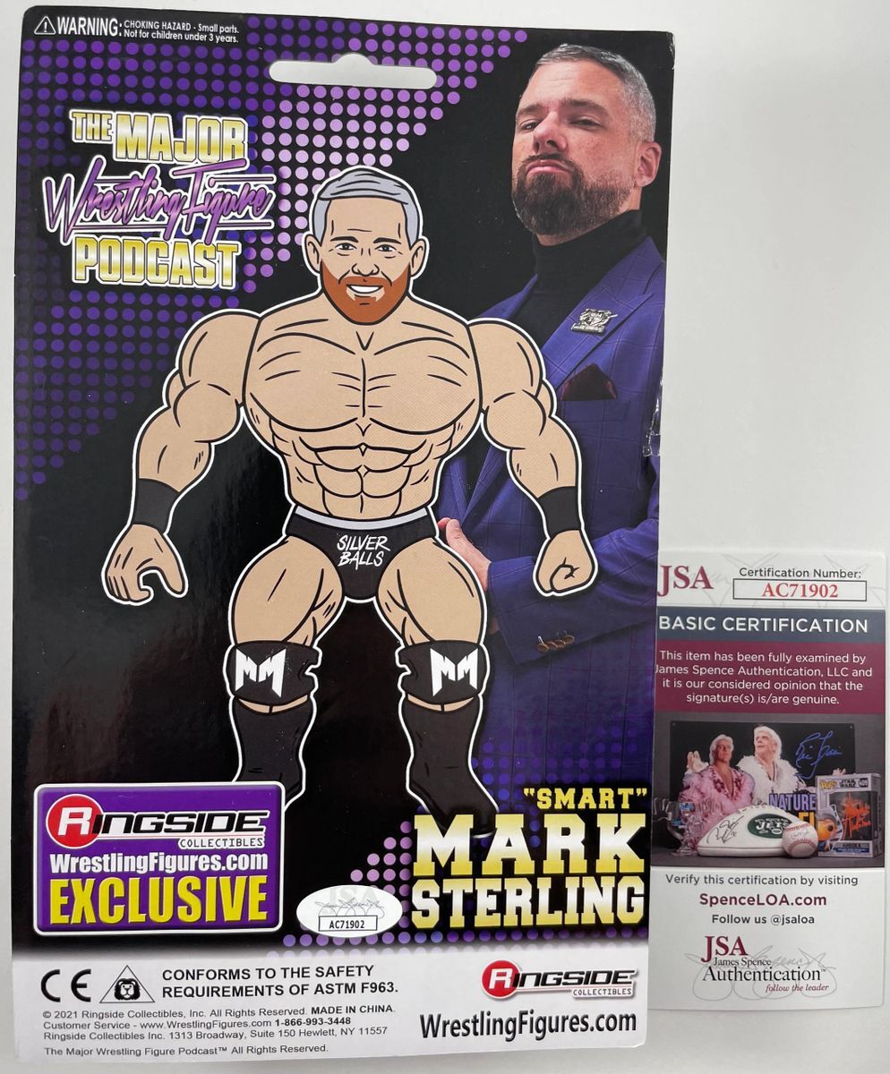 Smart Mark Sterling Signed Major Wrestling Figure Podcast RSC Exclusive JSA COA - Image 3